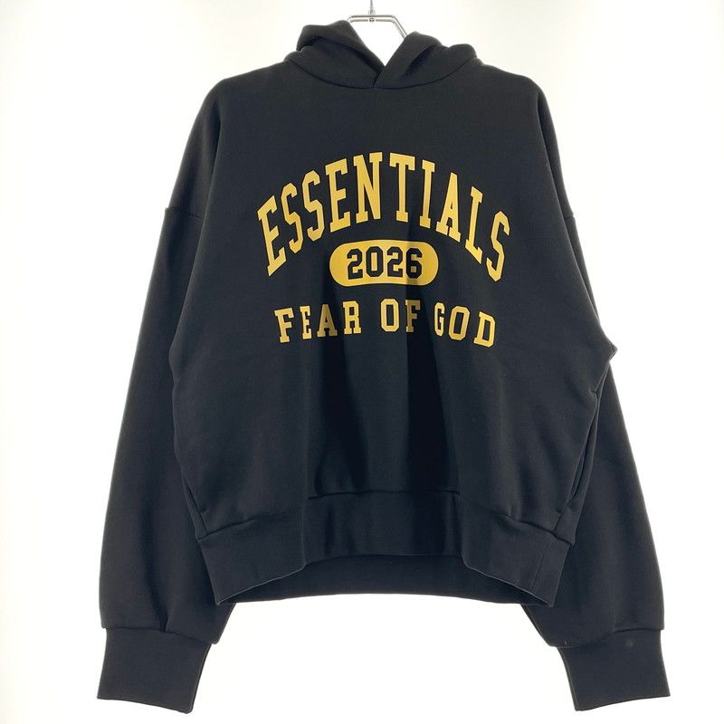 【中古品】 ESSENTIALS エッセンシャルズ COLLEGE LOGO HOODIE 