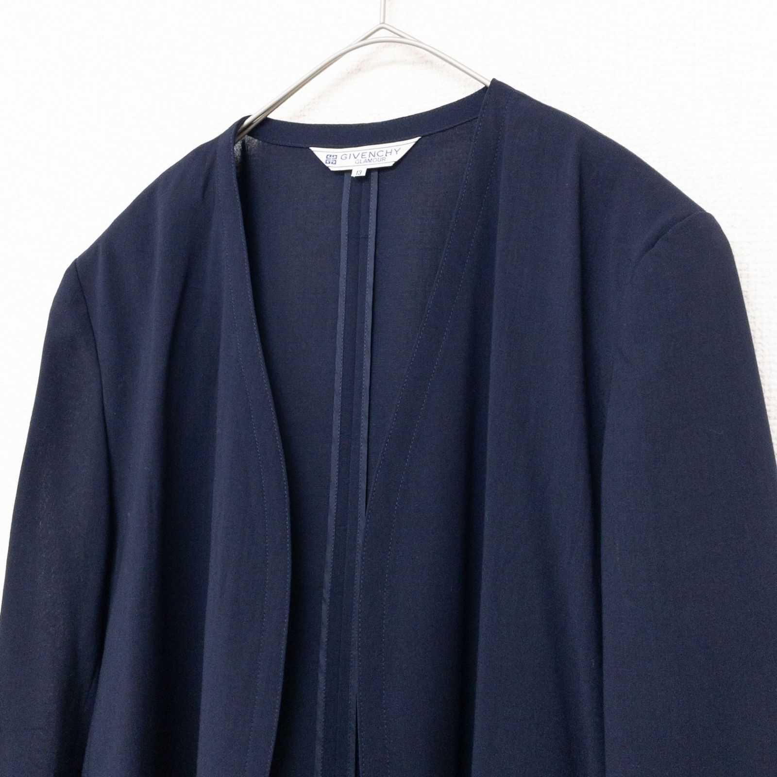 GIVENCHY ジバンシー ノーカラージャケット ボタンレス ヴィンテージ