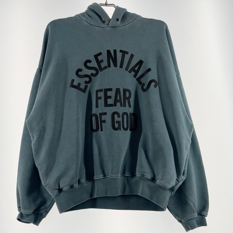 【中古品】 ESSENTIALS エッセンシャルズ COLLEGE LOGO HOODIE 