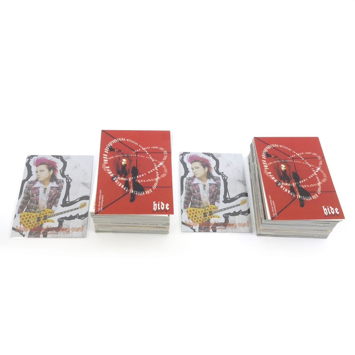 X JAPAN hide オフィシャルトレーディングカード トレカ NO.019～099(81枚) 2セット＆No.000 2枚 計164枚 ※中古
