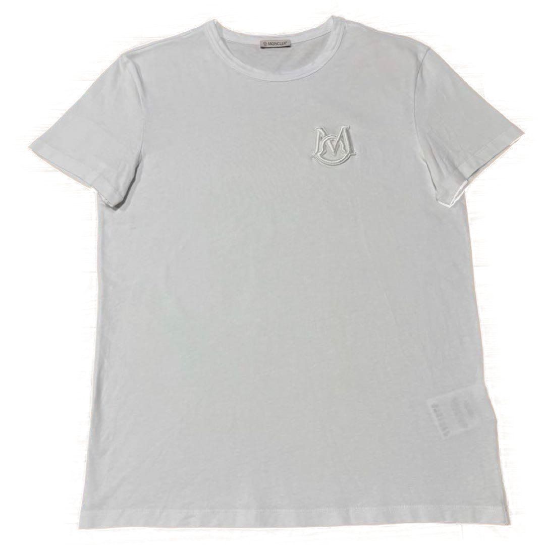 モンクレール　エンボス加工　ロゴ　Tシャツ　M 国内正規品 5S656