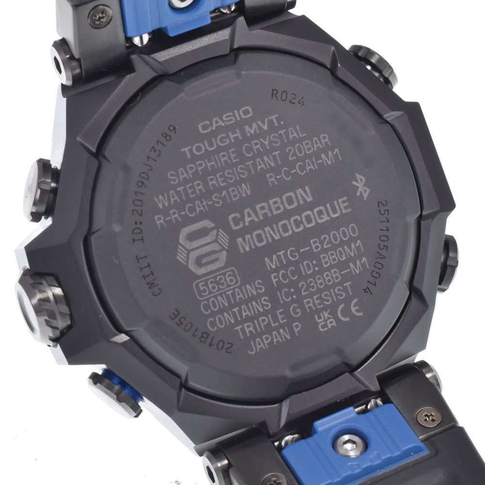 カシオ CASIO MTG-B2000B-1A2JF G-SHOCK MT-G ブラック ソーラー電波