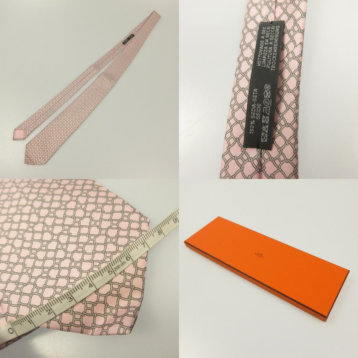 姫路東店】 中古 HERMES | エルメス ネクタイ 606116T ピンク 【135