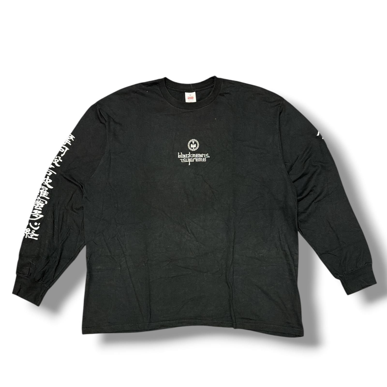 Supreme ブラック 長袖カットソー 国内正規 Supreme × blackmeans 23AW L/S Tee 長袖Tシャツ カットソー