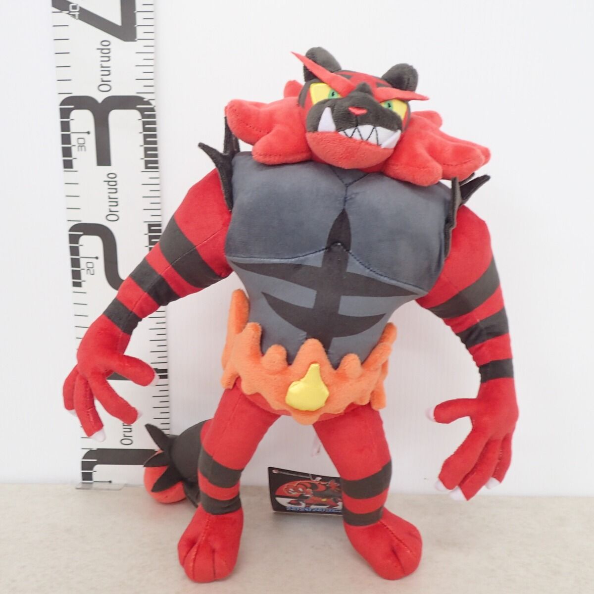 ガオガエン　ぬいぐるみ　ポケモンセンター　タグあり ポケモンセンター ぬいぐるみ ガオガエン 紙タグ付き