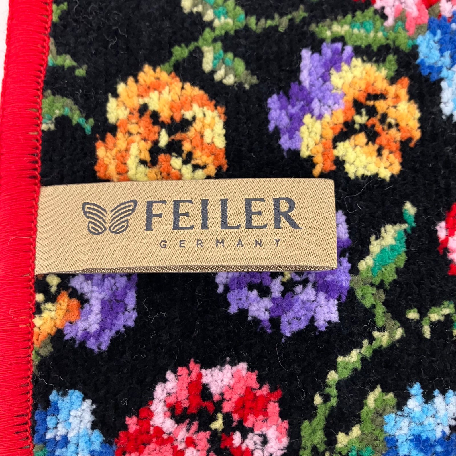 3258 FEILER フェイラー ハンカチ タオル 2点セット シール付き 花柄