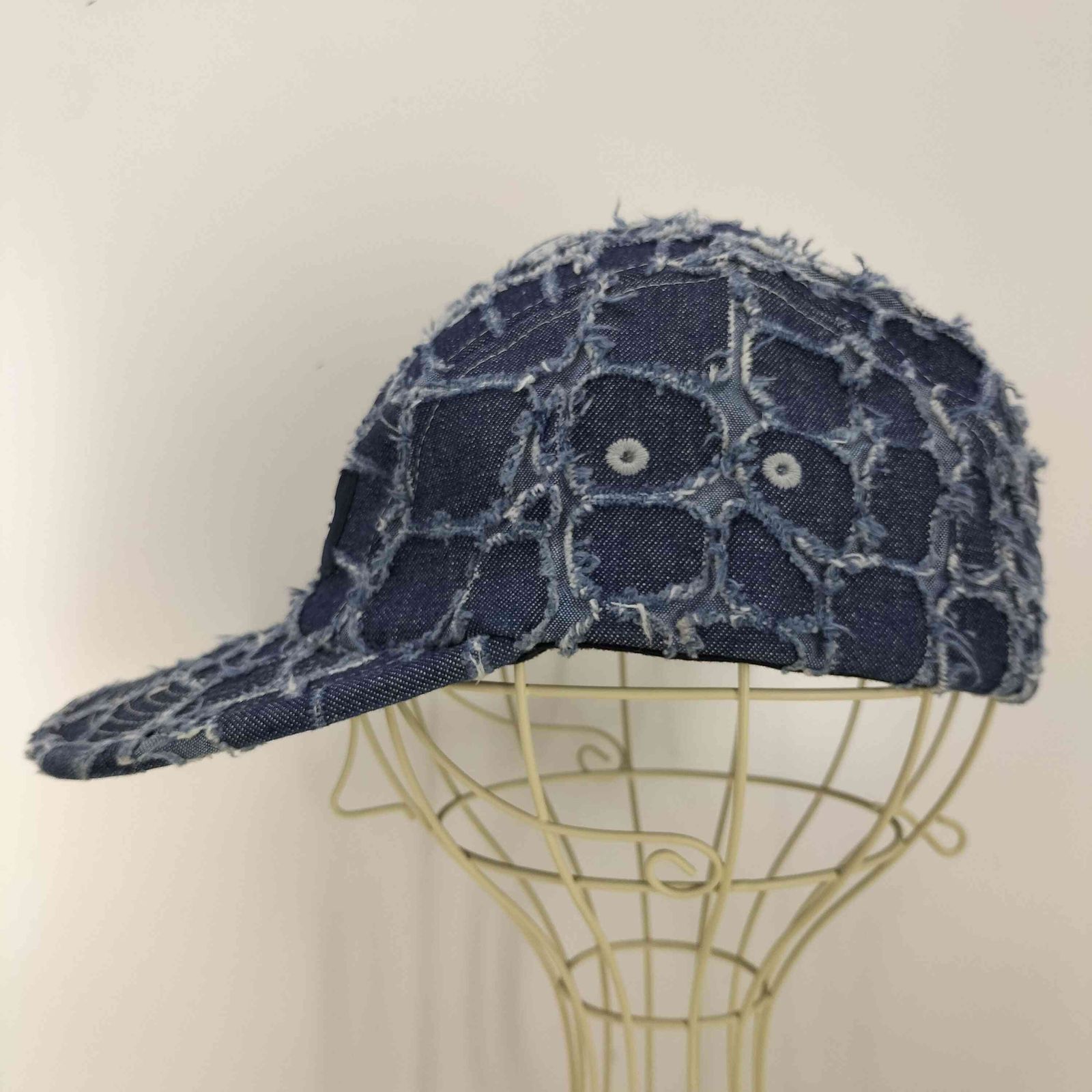 シュプリーム Supreme 25SS Frayed Croc Denim Camp Cap メンズ 表記無