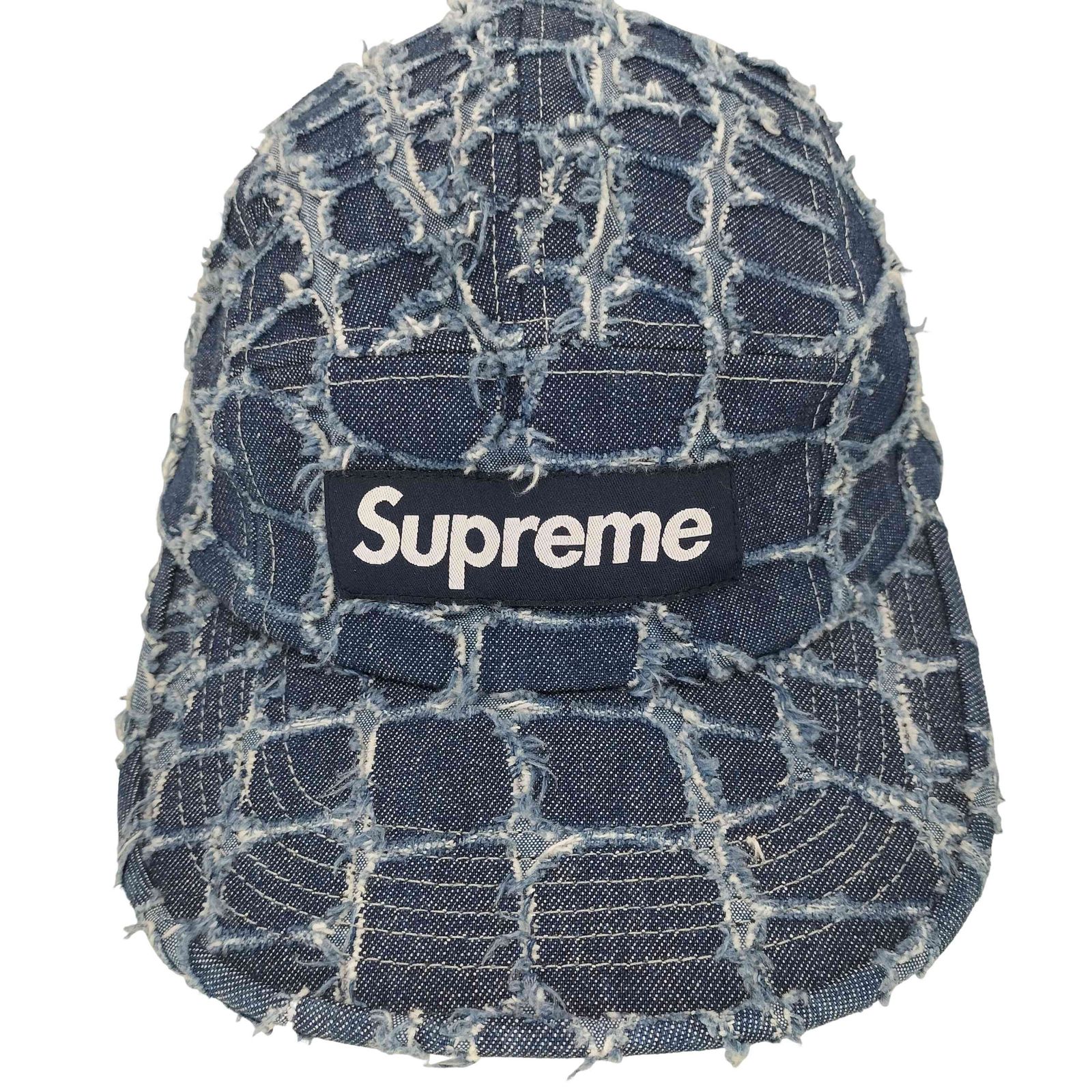 シュプリーム Supreme 25SS Frayed Croc Denim Camp Cap メンズ 表記無