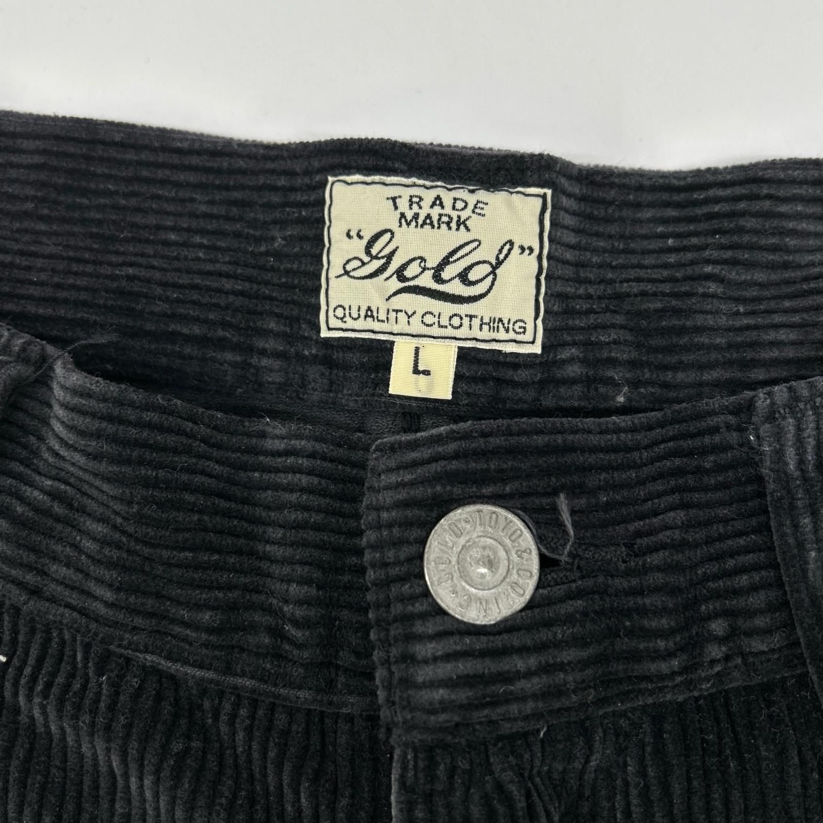 GOLD ゴールド GL42225 21AW チャコール 9W CORDUROY 5POCKET WIDE