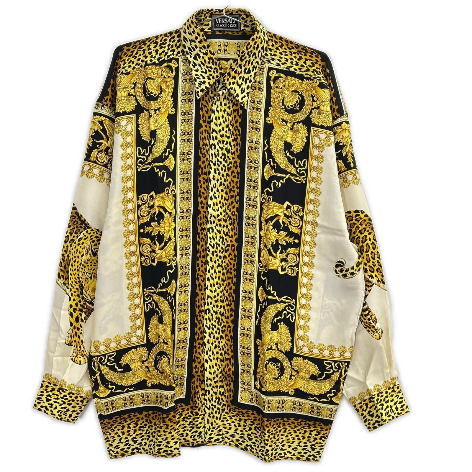 VERSACE CLASSIC ヴェルサーチクラシック 08304255 レオパード バロック シャツ M VERSACE CLASSIC ヴェルサーチクラシック 08304255 レオパード