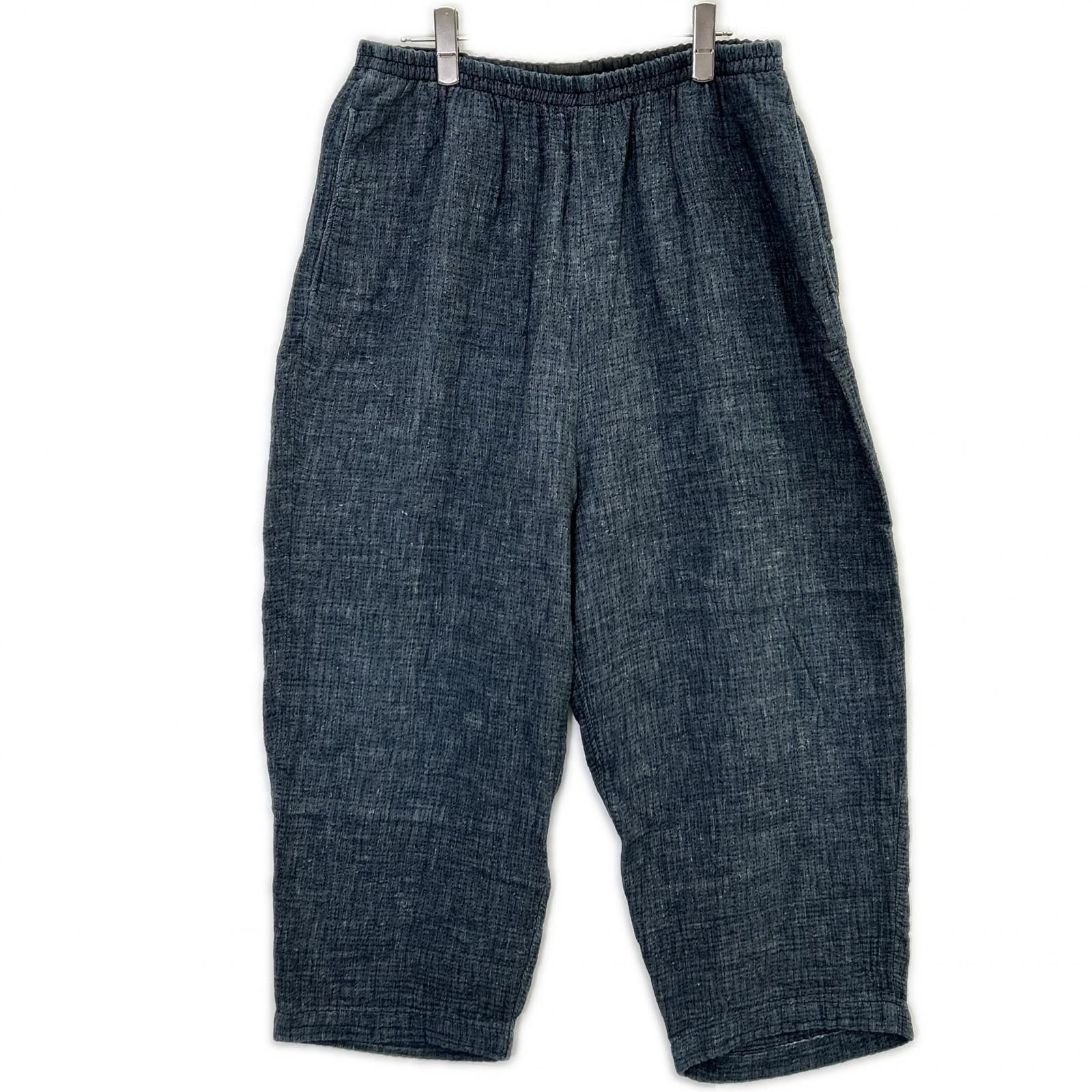 Porter Classic ポータークラシック PC-049-1271 グレー SASHIKO LINEN PEACE PANTS イージーワイドパンツ XL Porter Classic ポータークラシック PC-049-1271 グレー SASHIKO LINEN