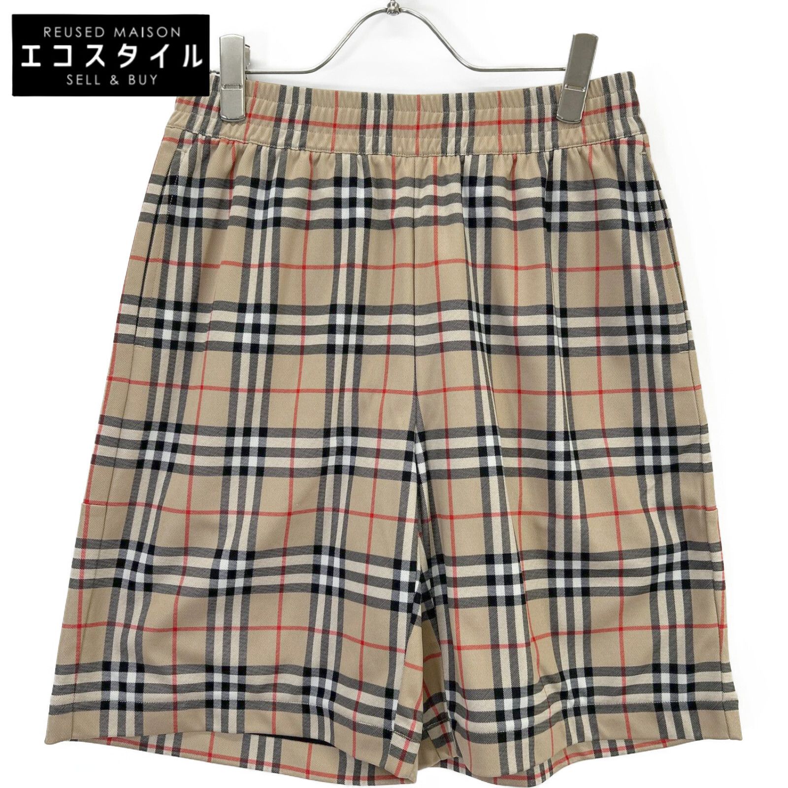 BURBERRY バーバリー 8026469 ベージュ ヴィンテージチェック ショートイージーパンツ S BURBERRY バーバリー 8026469 ベージュ ヴィンテージチェック ショート
