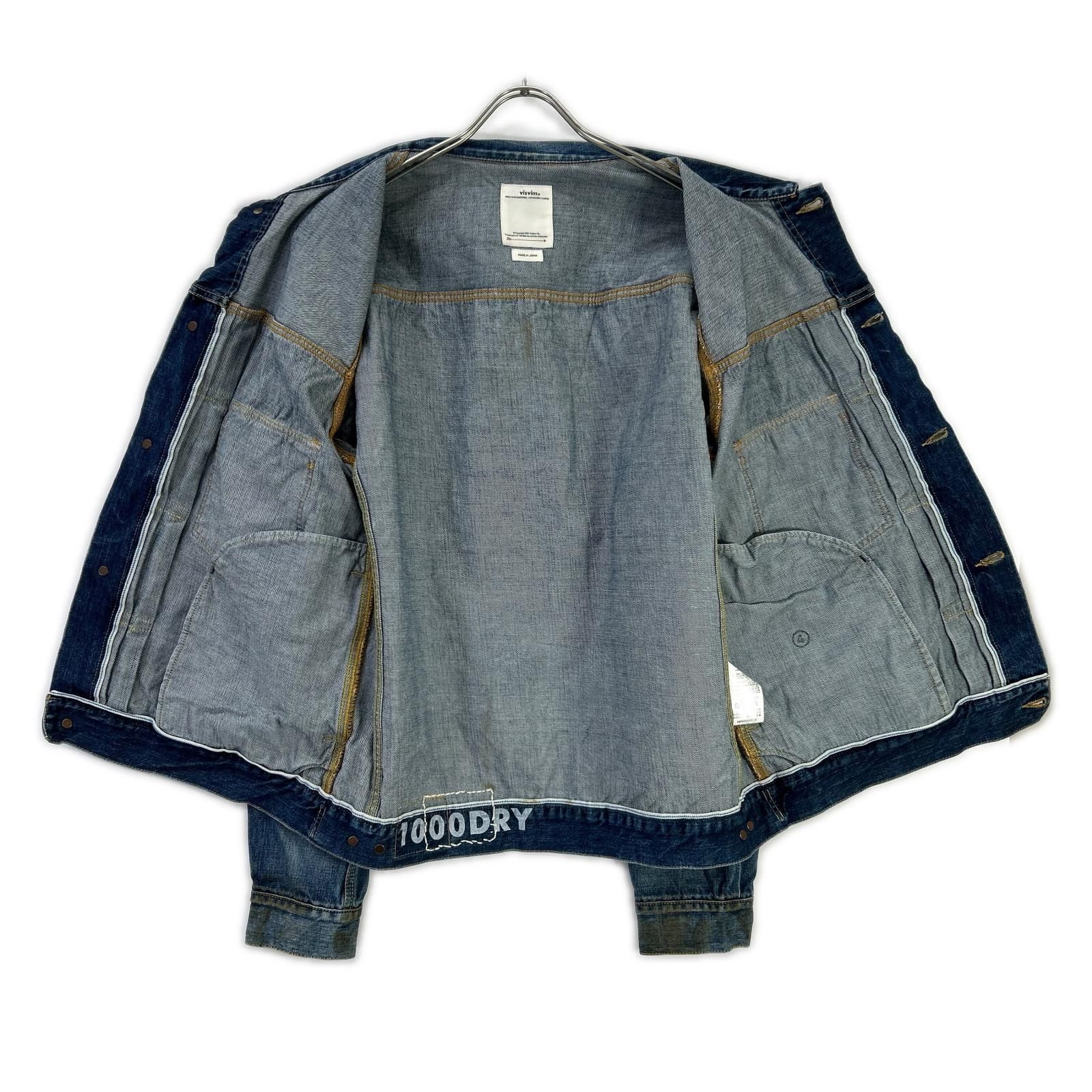 VISVIM ビズビム 19AW 0119205006006 インディゴ SS 101 JKT DRYDMGD-1000 デニム ジャケット 4 VISVIM ビズビム 19AW 0119205006006 インディゴ SS 101 JKT DRYDMGD