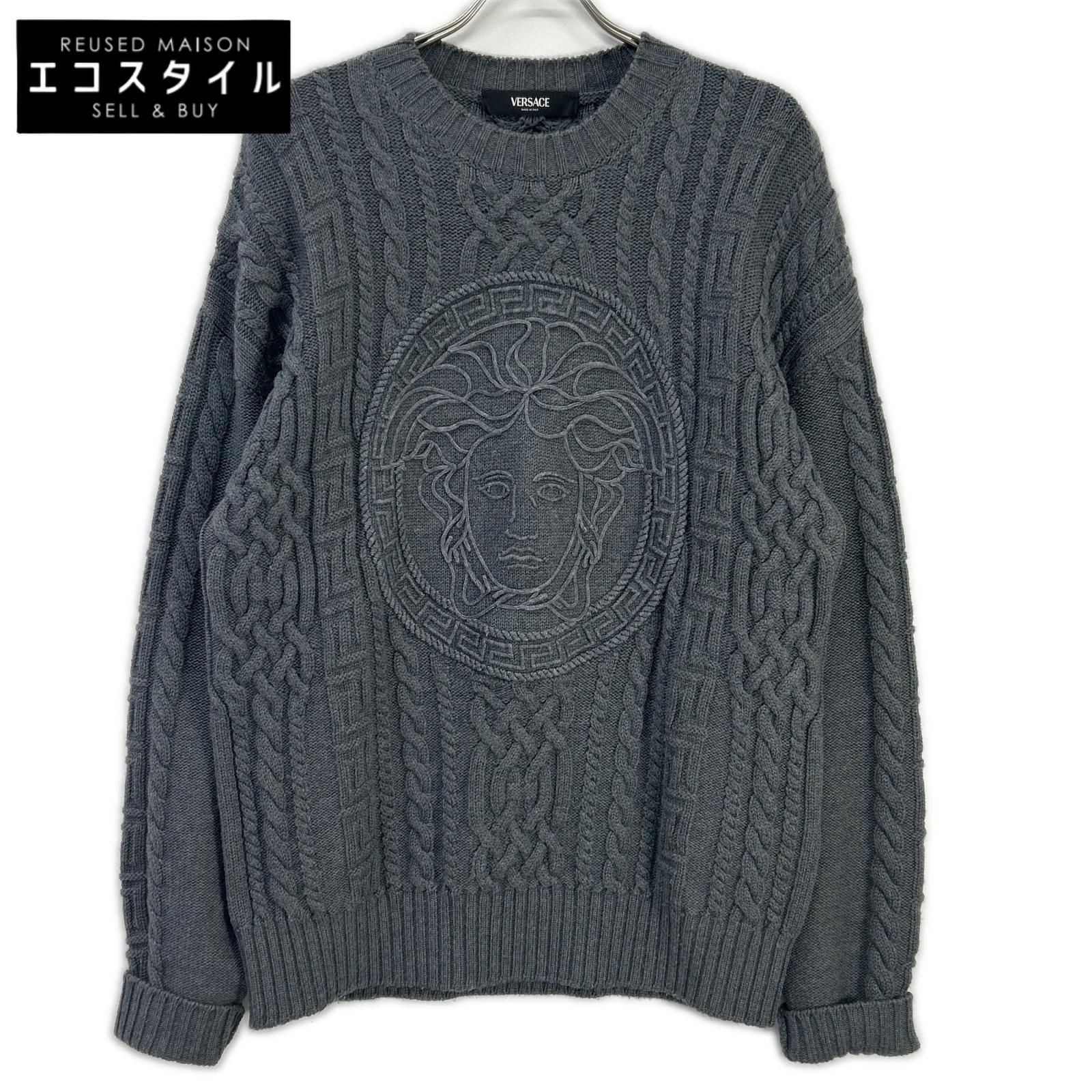 VERSACE　ヴェルサーチェ　1013556 1A09578 メドゥーサロゴニットセーター　46 35,679円