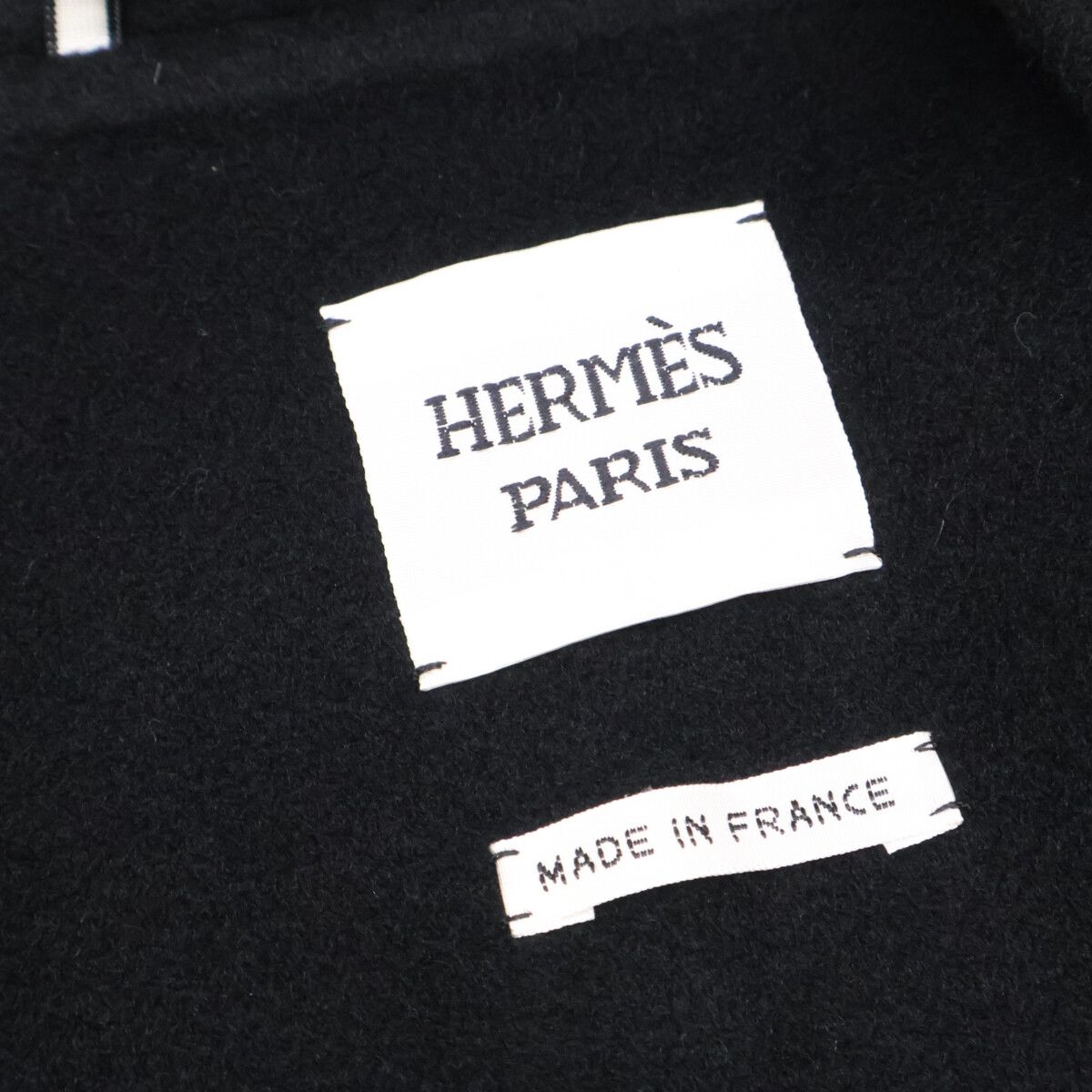 HERMES エルメス 美品 国内正規 ダブルフェイス カシミヤ オーバー