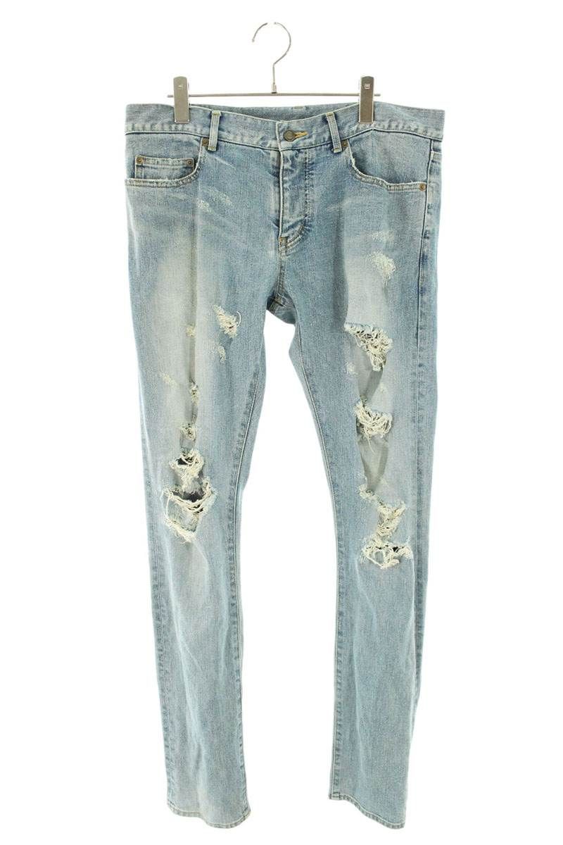 サンローランパリ 14AW 357815 Y879F デストロイ加工スキニーデニム