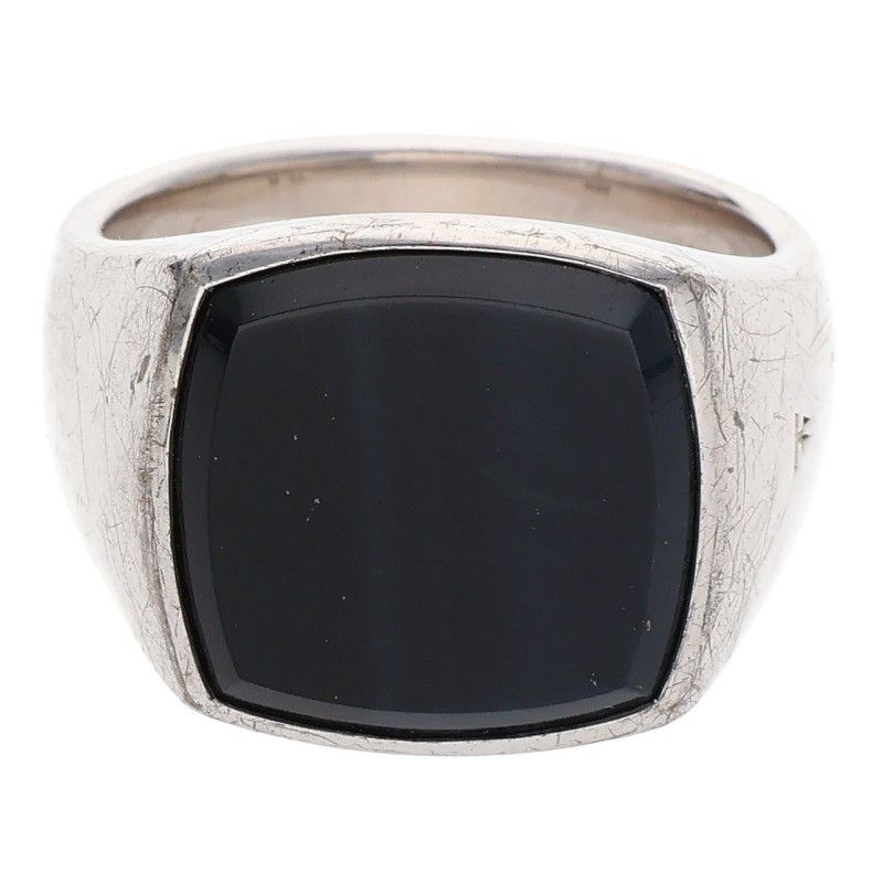 TOM WOOD シルバーリング THE OVAL BLACK ONYX [トムウッド] TOMWOOD