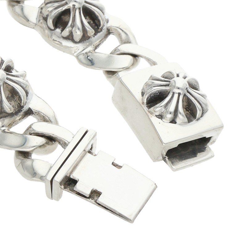 クロムハーツ CROSS LINK/クロスリンク シルバーブレスレット メンズ