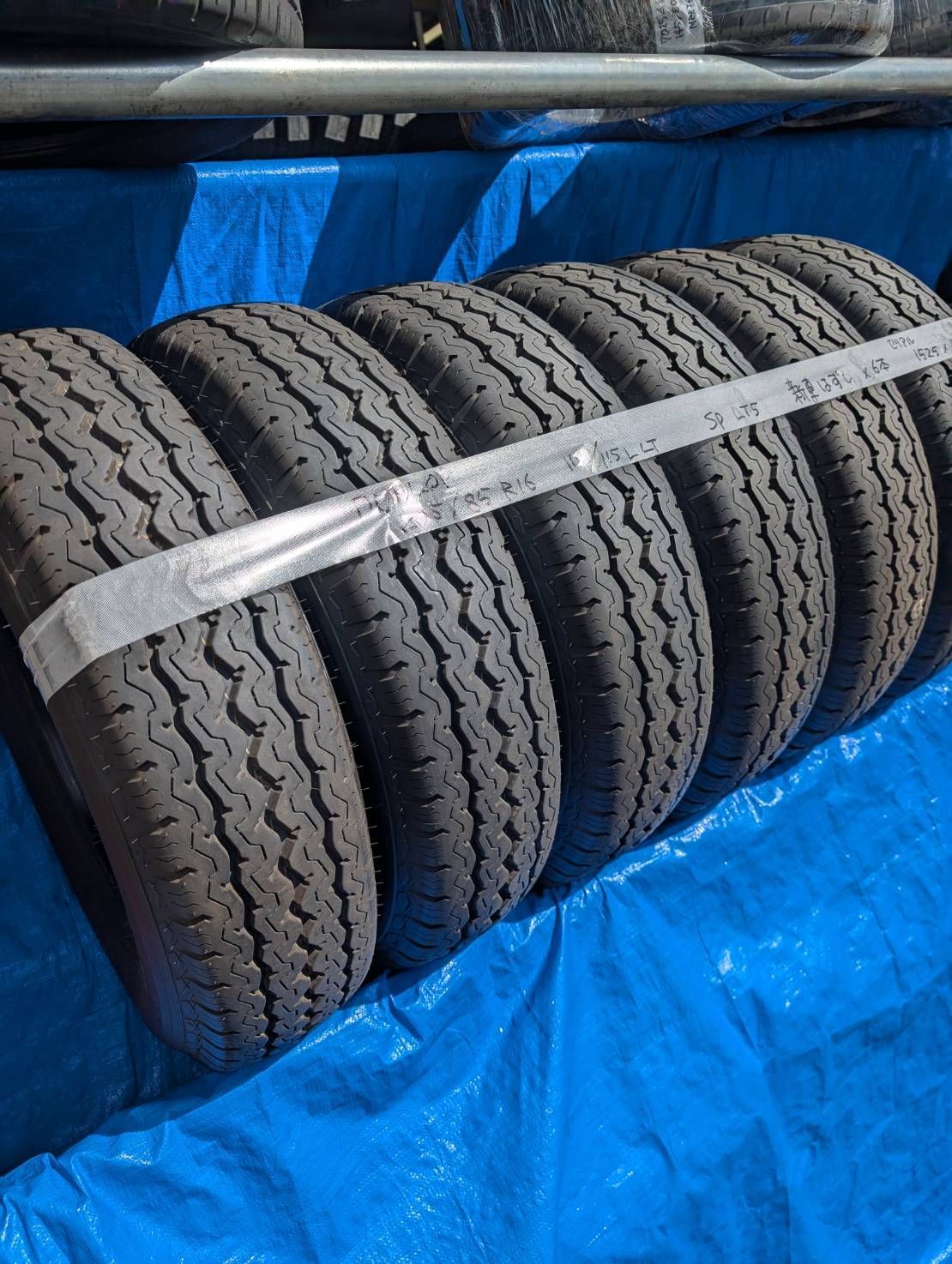 7026) ダンロップ SP LT5 205/85R16 6本セット 新車外し 2025年製 