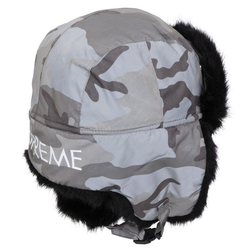 シュプリーム  Reflective Camo Trooper カモ柄ファー帽子 メンズ シュプリーム Reflective Camo Trooper カモ柄ファー帽子 メンズ