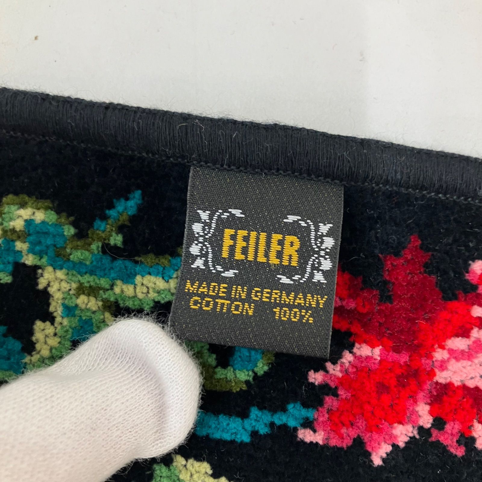 未使用　フェイラー　バスタオル　タオルハンカチ　セット 3142 FEILER フェイラー ハンカチ タオル シール付き 花柄 フラワー