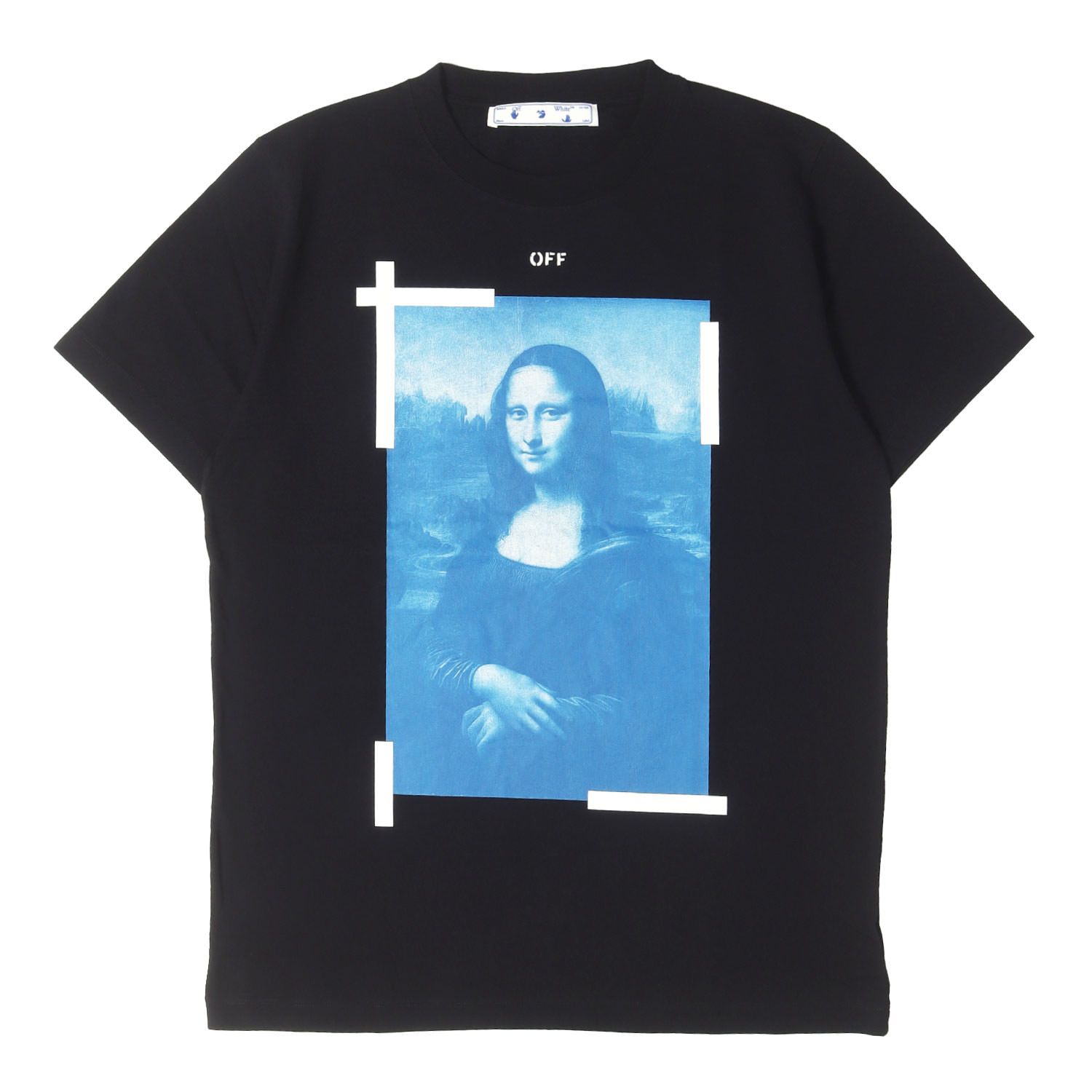 【新品】OFF-WHITE オフホワイト Tシャツ ブラック 黒 サイズ:XL 21SS モナリザ グラフィック スリム Tシャツ BLUE MONALISA S/S SLIM TEE トップス カットソー 半袖【メンズ】