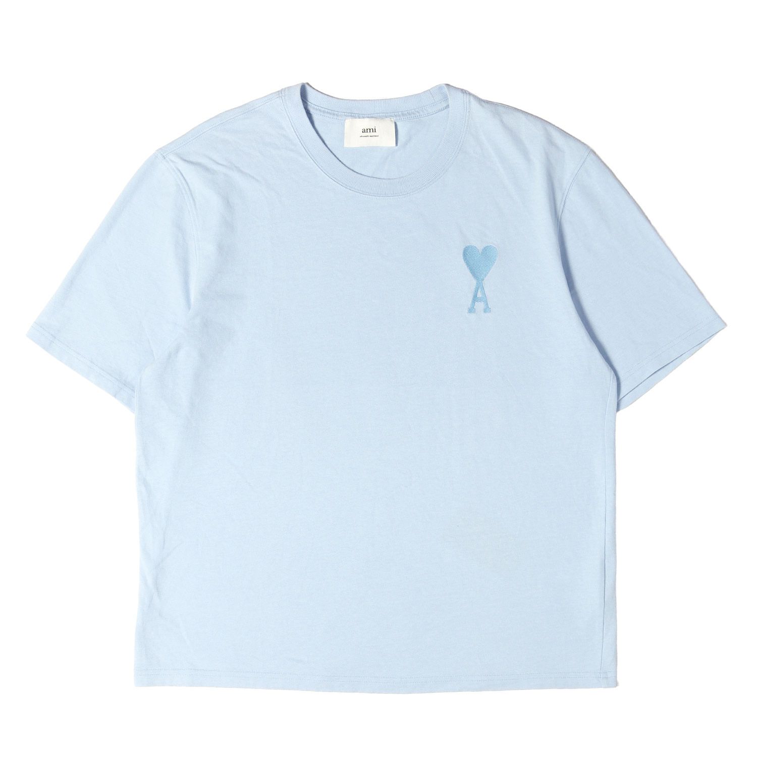 ami alexandre mattiussi 半袖Tシャツ ライトブルー AMI Alexandre Mattiussi アミアレクサンドルマテュッシ Tシャツ