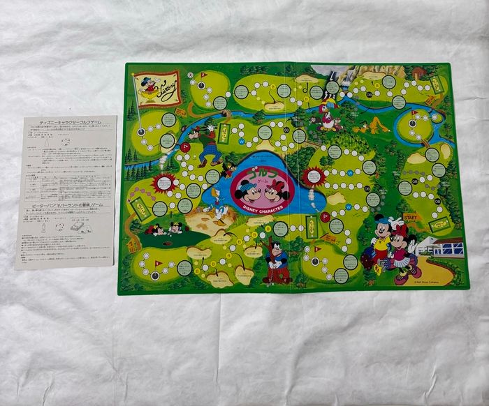 Retro Toy Disney Character Mickey Mouse Peter Pan Family Board Junior Board Game Showa Retro