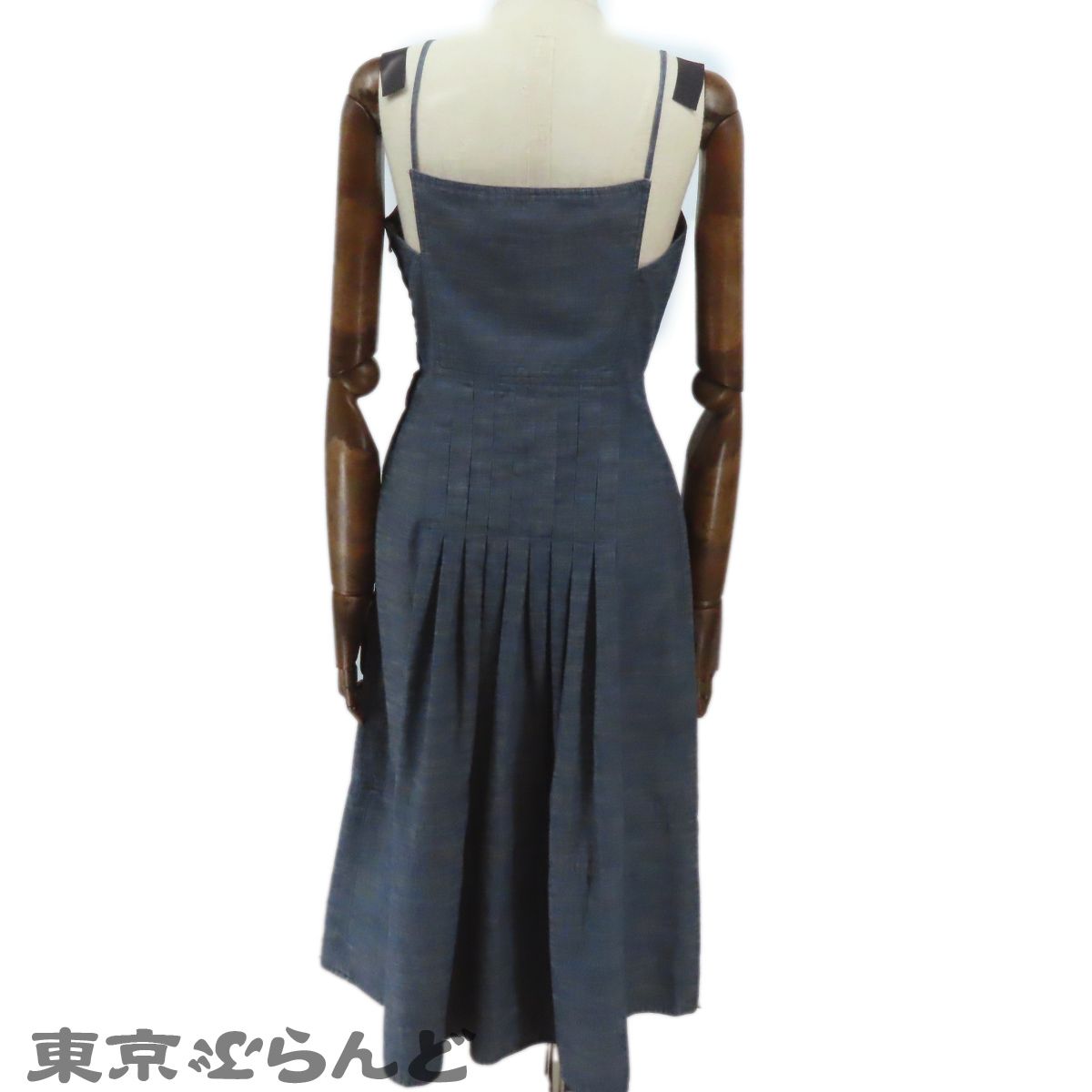 シャネル CHANEL デニム キャミソール ワンピース P21243V12277 ブルー 