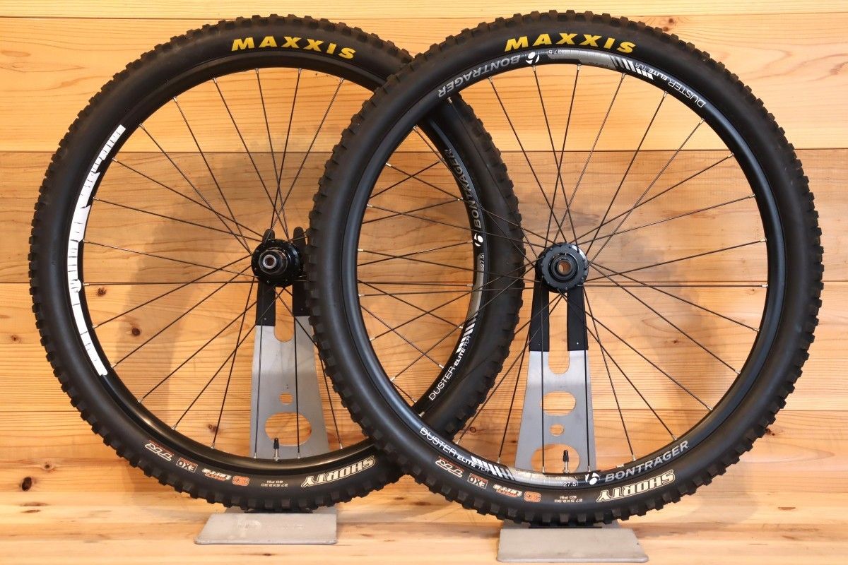 ボントレガー BONTRAGER ダスター エリート DUSTER ELITE アルミ チューブレス ホイールセット シマノMTB11Sフリー 27.5インチ 15×100/12×142スルー対応 【千葉店】