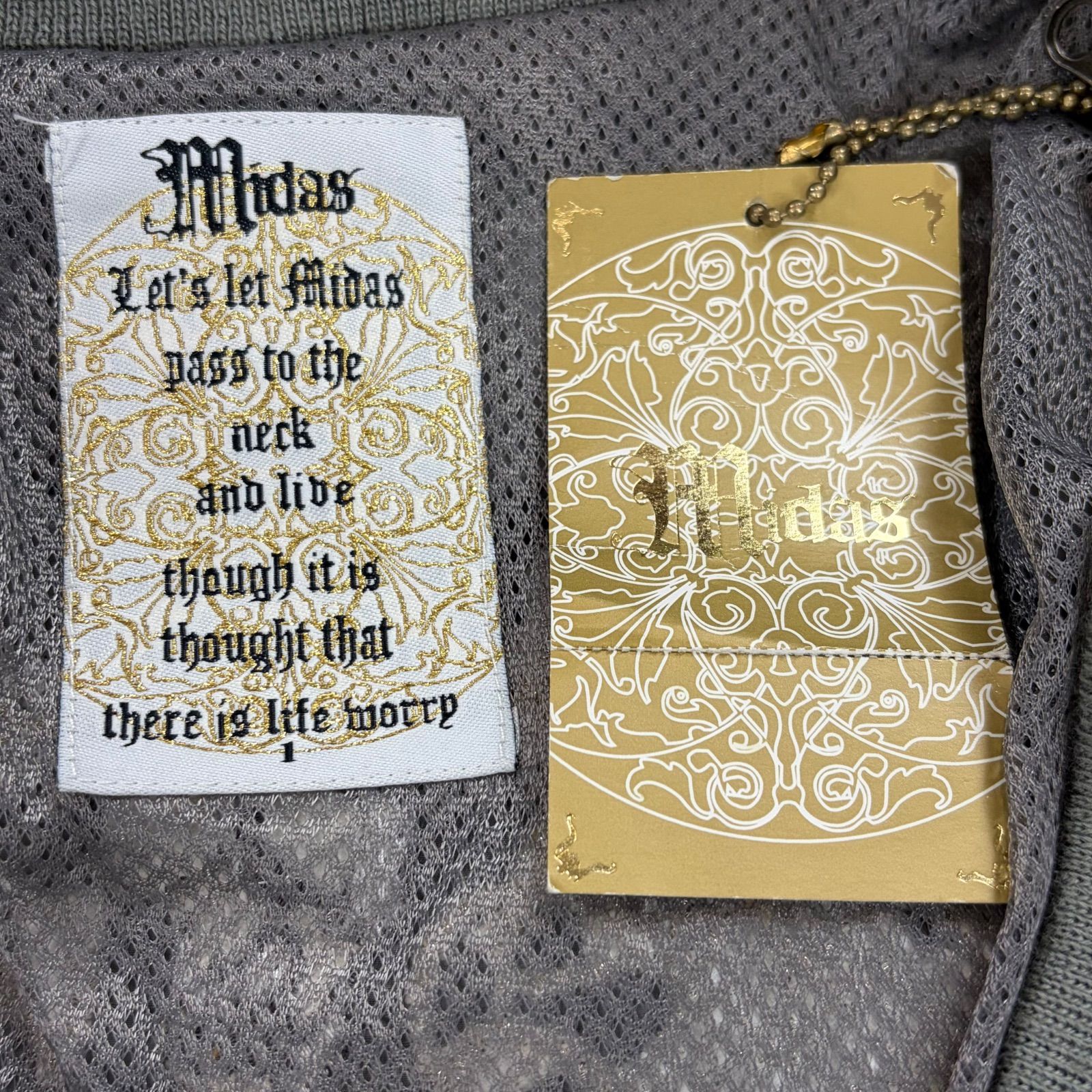 未使用 MIDAS ミダス ナイロンジャケット ジップアップ ブルゾン