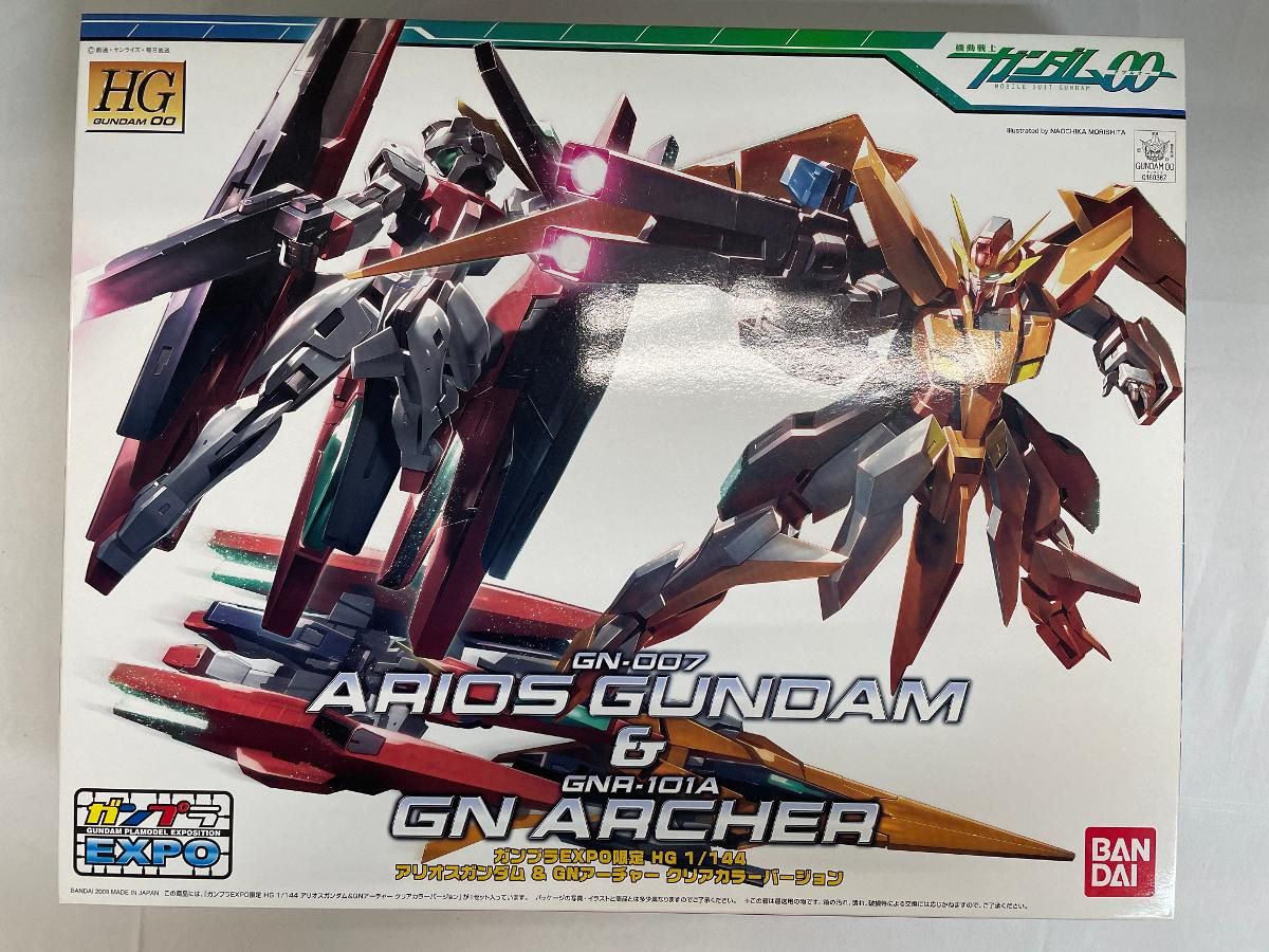 【未開封】【ガンプラEXPO限定】 HG 1/144アリオスガンダム&GNアーチャー クリアカラーver.《プラモデル》