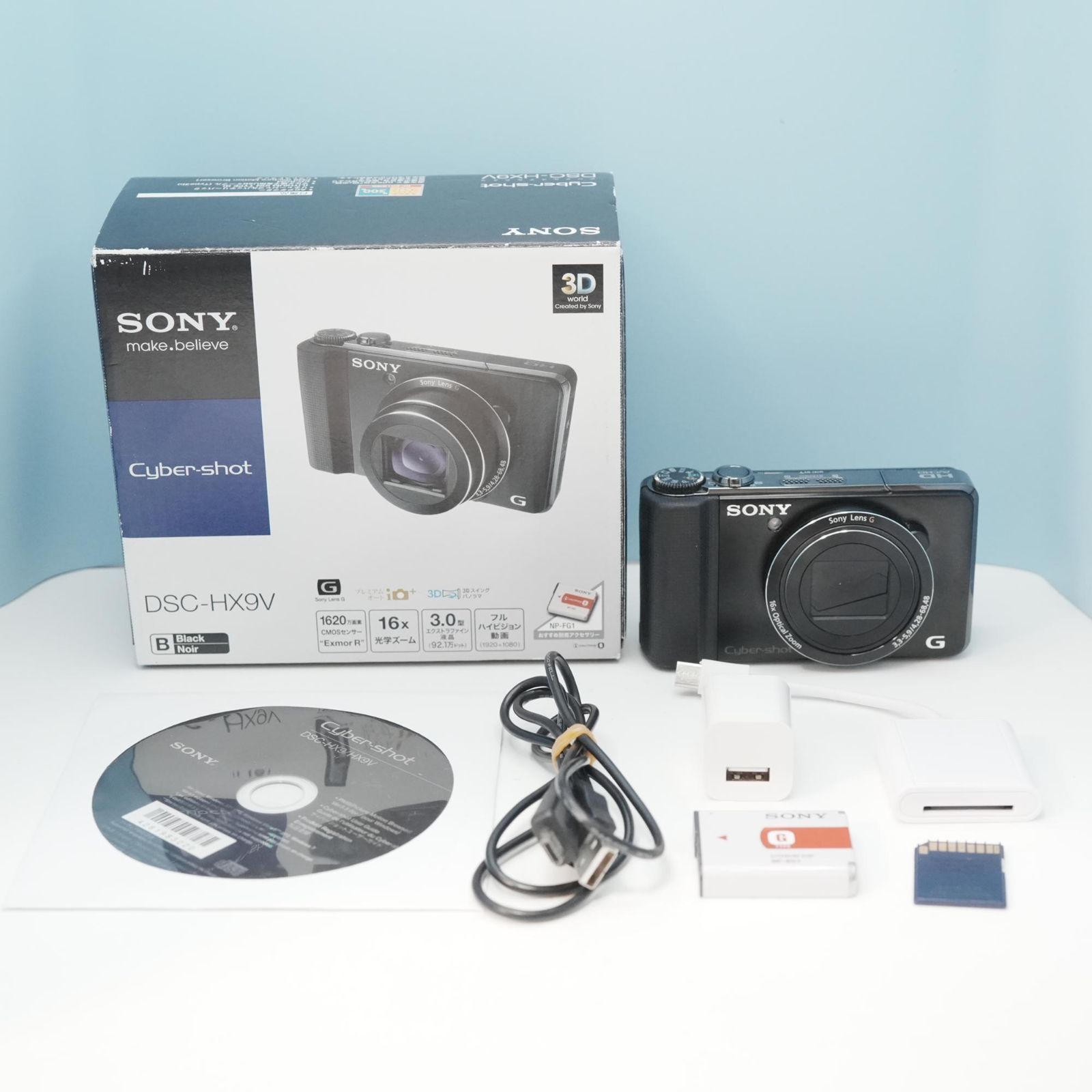 SONY Cyber-shot DSC-HX9V デジカメ スマホ転送OK フルセット 美品