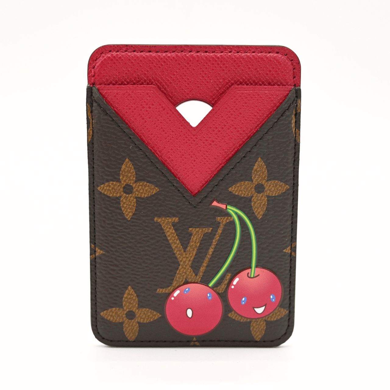 LOUIS VUITTON ルイヴィトン モノグラムチェリー ポルトカルト ルイヴィトン LV x TM ポルトカルト・マグネット Magsafe モノグラム