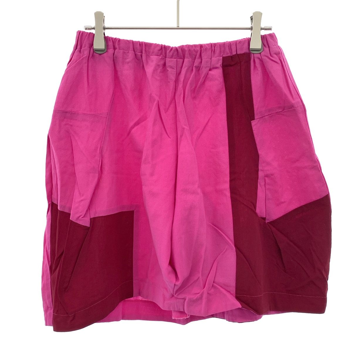 COMME des GARCONS コムデギャルソン パッチワークデザインキュロットスカート ピンク 10,530円