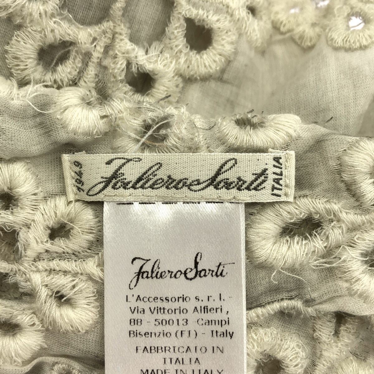 Faliero Sarti ファリエロサルティ レースストール グレー系 - メルカリ