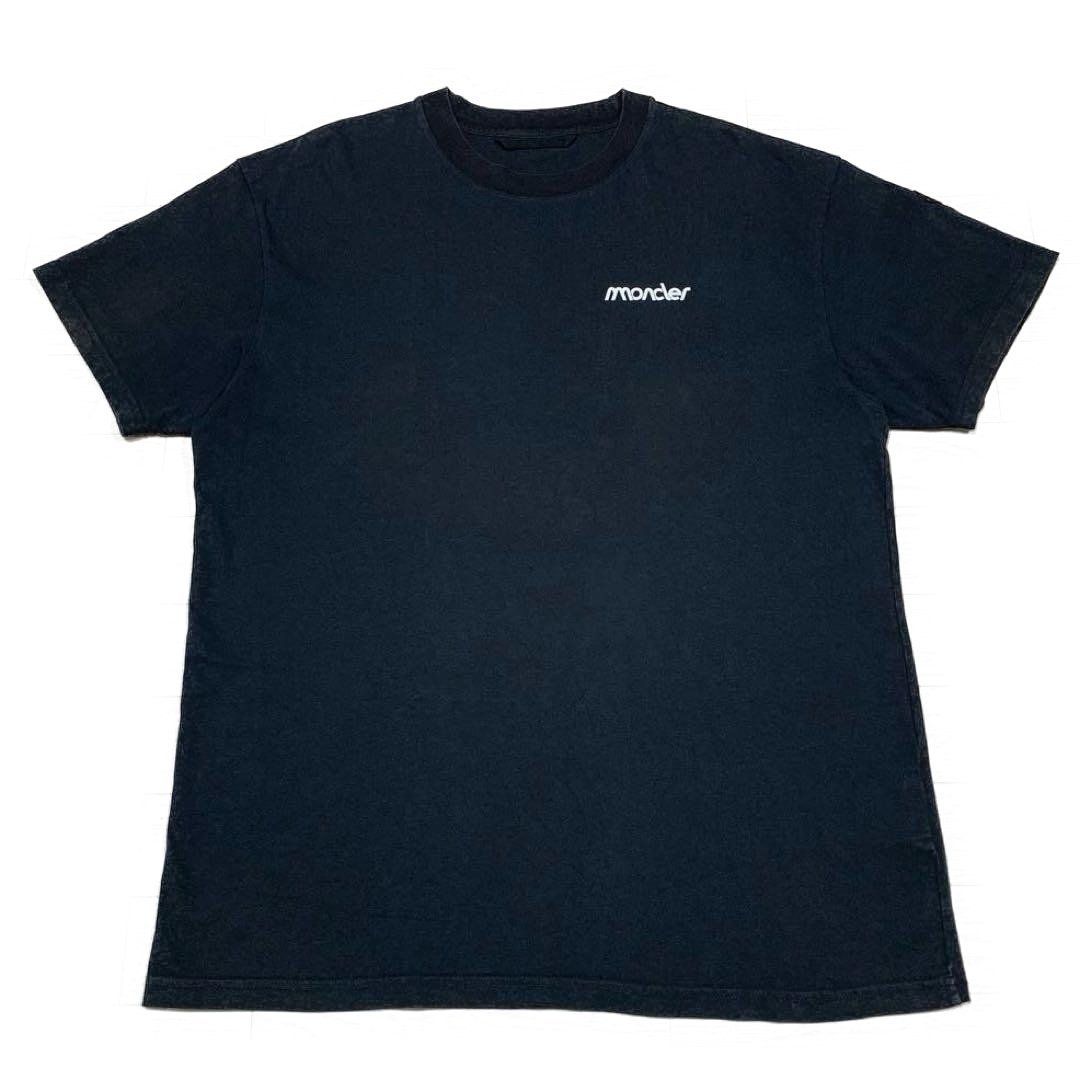 モンクレール　ワッペン　XL 黒　Tシャツ　国内正規品 5S663
