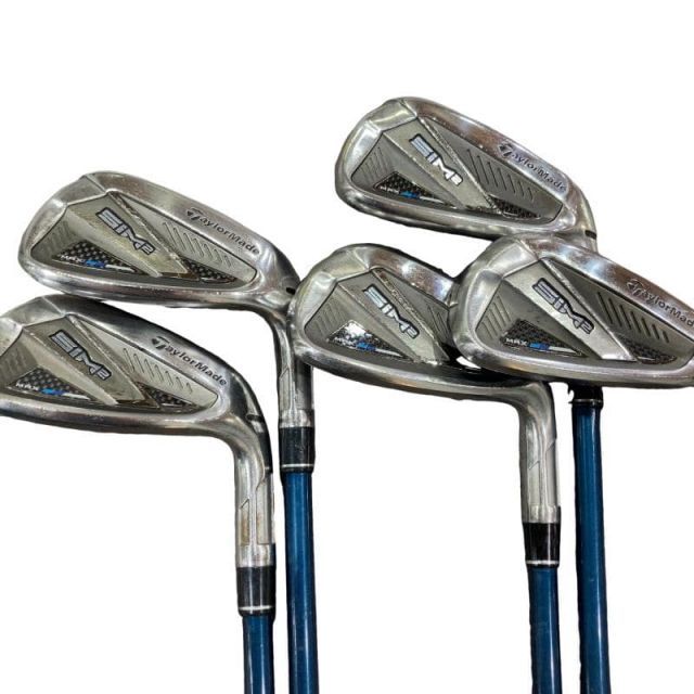 【中古】 テーラーメイド SIM2 MAX 5S アイアンセット IR TENSEI BLUE TM60(SIM2 IR) (フレックスS) メンズ 男性用 右利き 右用 Cランク ゴルフクラブ