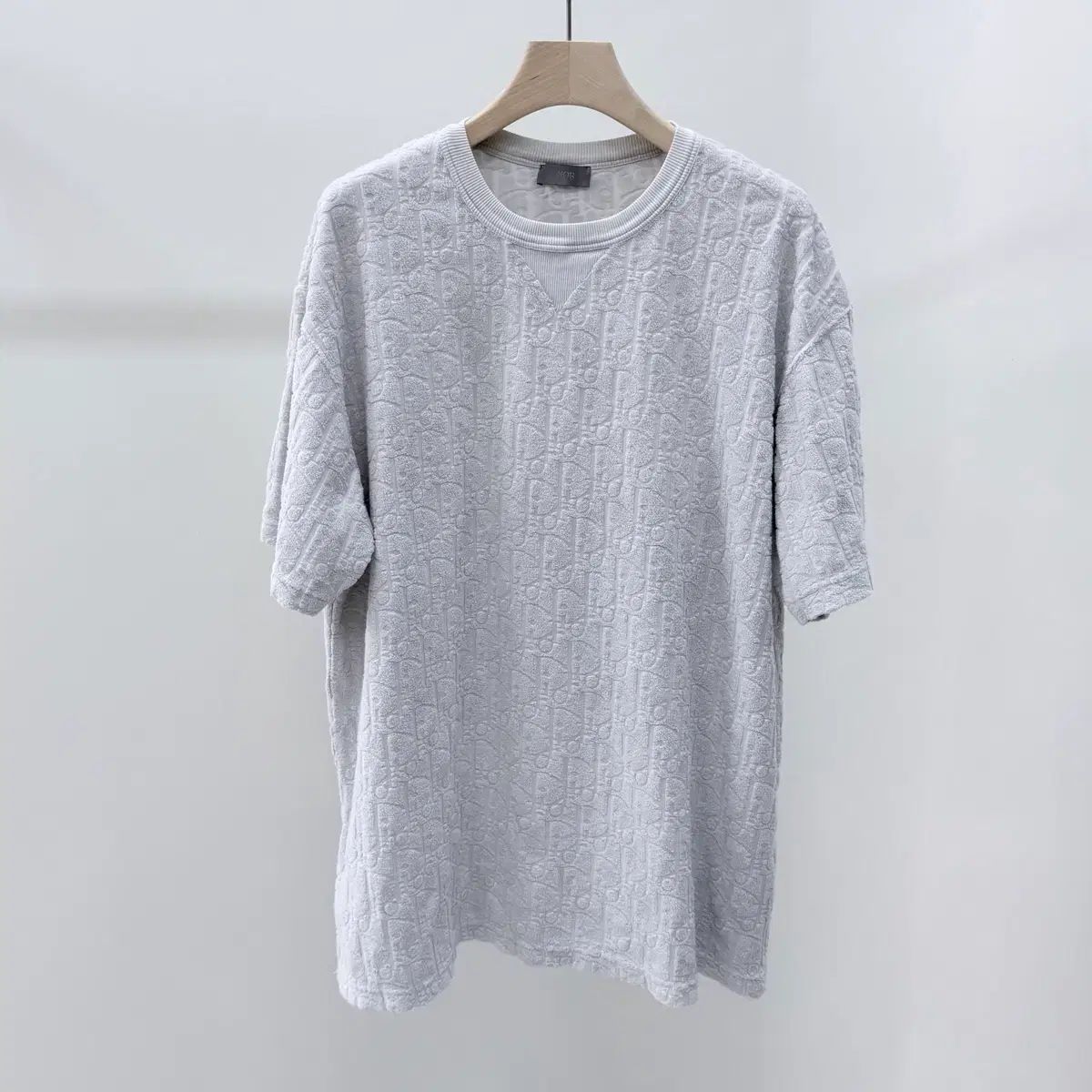 S級/XL ディオール オブリーク フレンチテリー コットン 半袖 Tシャツ