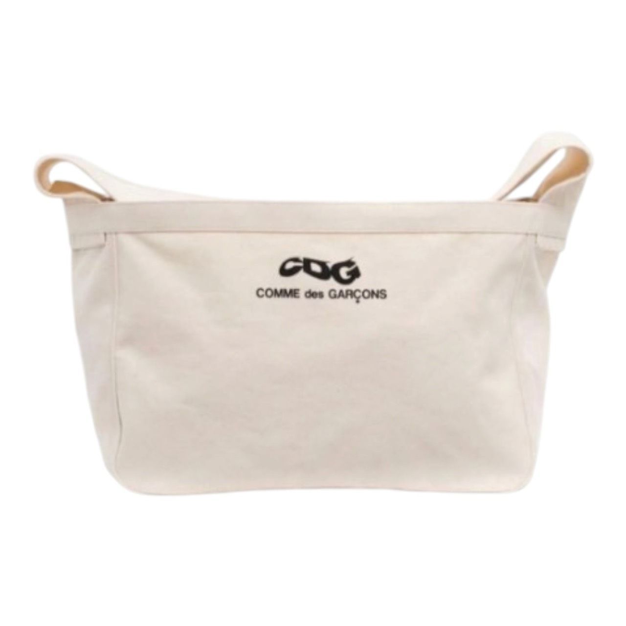 CDG COTTON CANVAS POSTMAN BAG Ecru コムデギャルソンキャンバス 