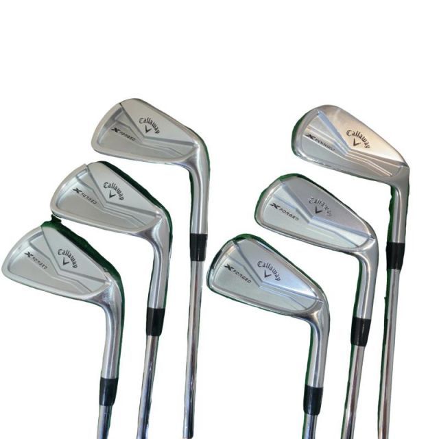 【中古】 キャロウェイ X FORGED(2024) 6S アイアンセット IR Dynamic Gold MID 115 (フレックスS) メンズ 男性用 右利き 右用 Cランク ゴルフクラブ