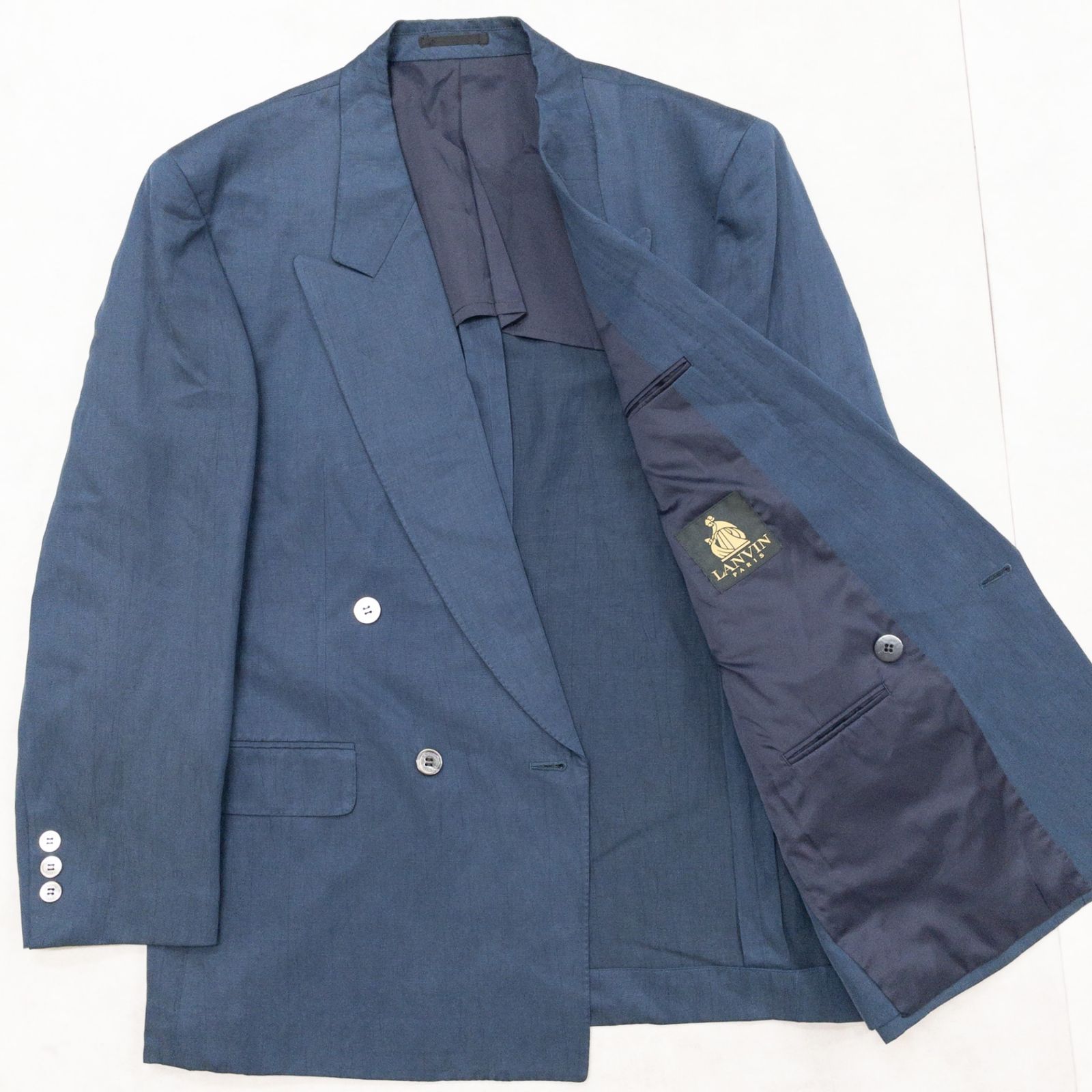 LANVIN ランバン セットアップ スーツ ダブルブレスト テーラード