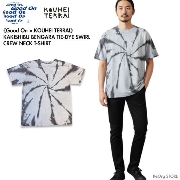 [数量限定] Good On × KOUHEI TERRAI グッドオン 寺井康平 コラボ KTER2601 柿渋弁柄 渦 S/S Tシャツ 半袖 綿 メンズ ユニセックス 日本製 Pナチュラル L 7,013円