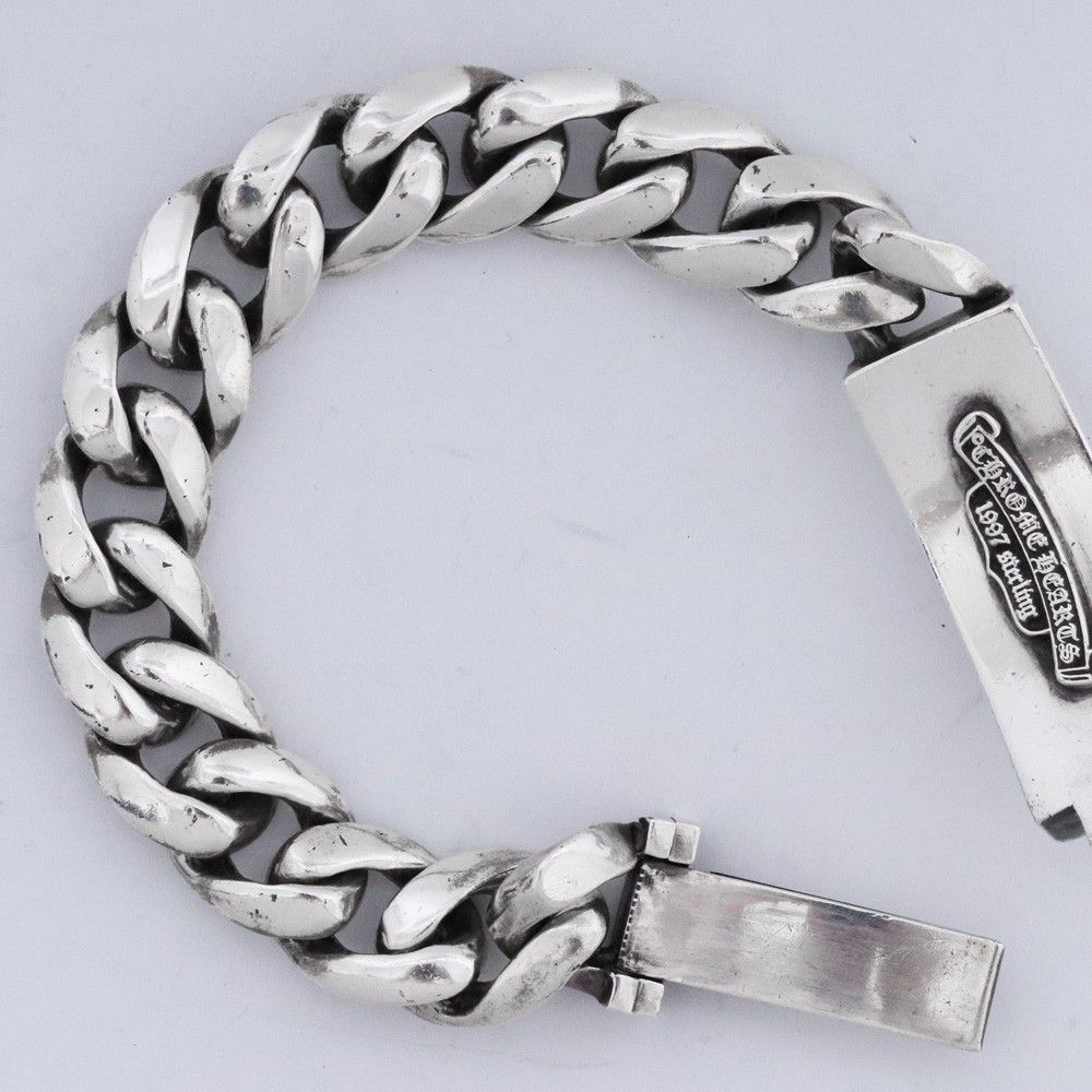 CHROME HEARTS フローラルクロスIDブレスレット クラシックチェーン 13