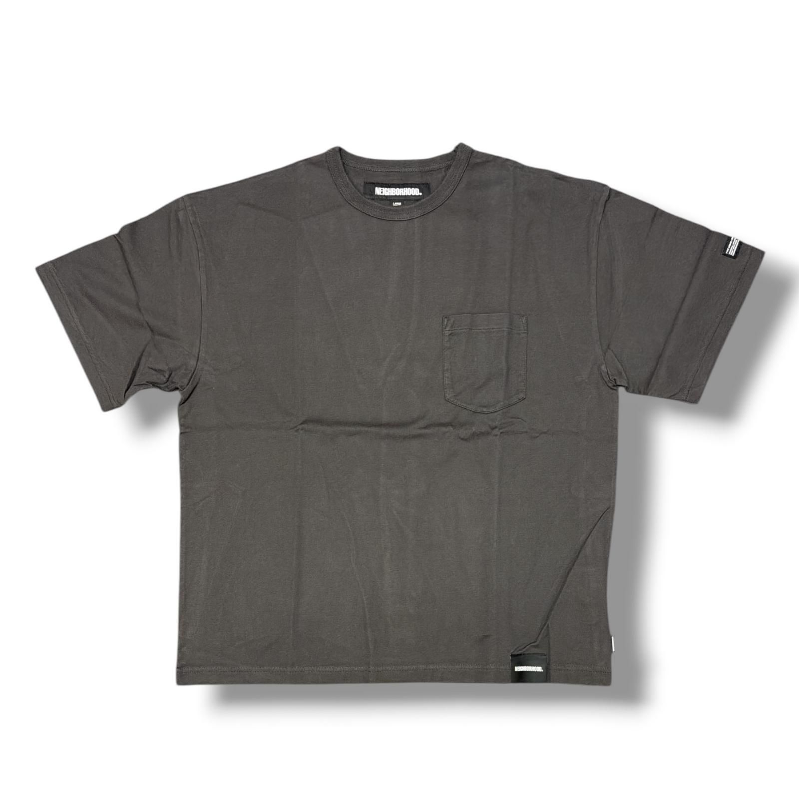 未使用 NEIGHBORHOOD CLASSIC CREWNECK-P SS クラシッククルーネックポケットTシャツ ネイバーフッド 251FPNH-CSM07 チャコール L （1364M）