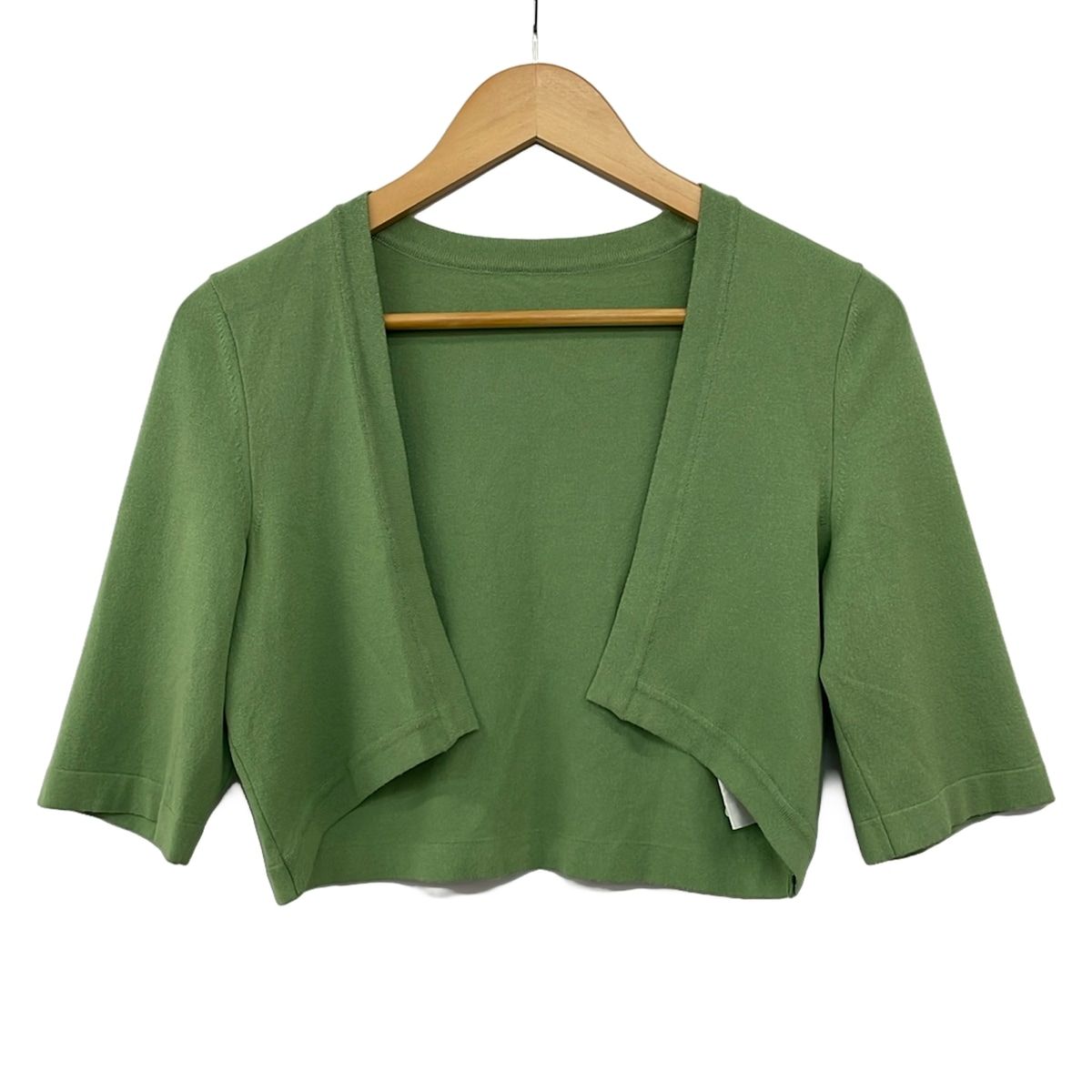 FOXEY(フォクシー) ボレロ サイズ40 M レディース美品 - 34739 イエローグリーン 七分袖