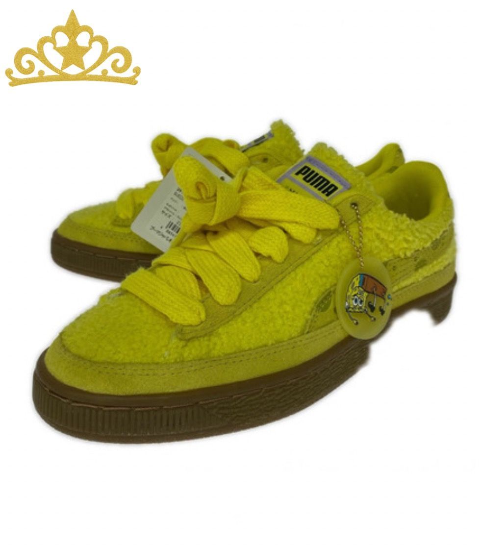 PUMA × アニメ SPONGEBOB スエード シューズ レディース スポンジボブ スニーカー