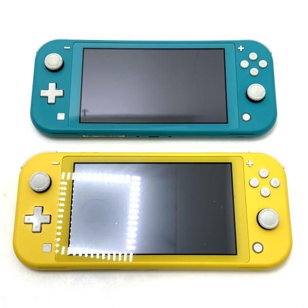 【中古】本体S）【ｼﾞｬﾝｸ】Nintendo Switch Lite 本体2個まとめ ﾀｰｺｲｽﾞ ｲｴﾛｰ 未保証品[95][240095314050]