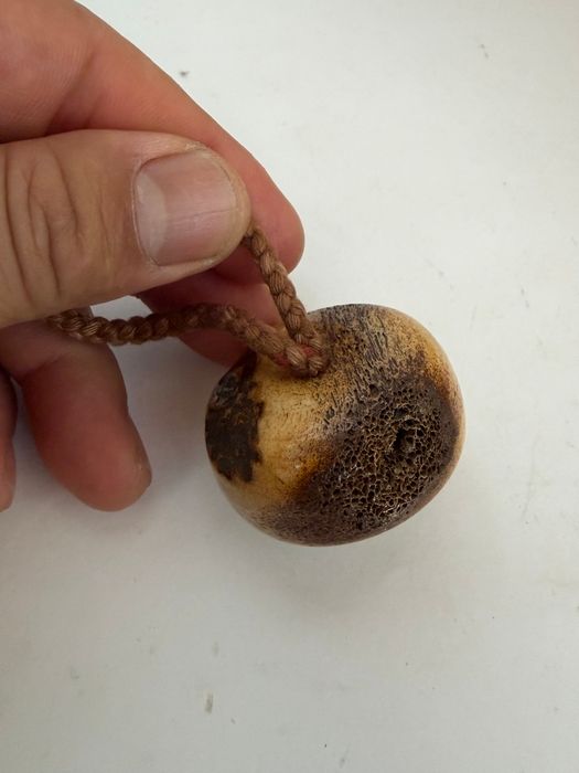 根付 提げ物 印籠 和装小物 彫刻 和骨董 骨董 古美術 蟹 かに 饅頭根付