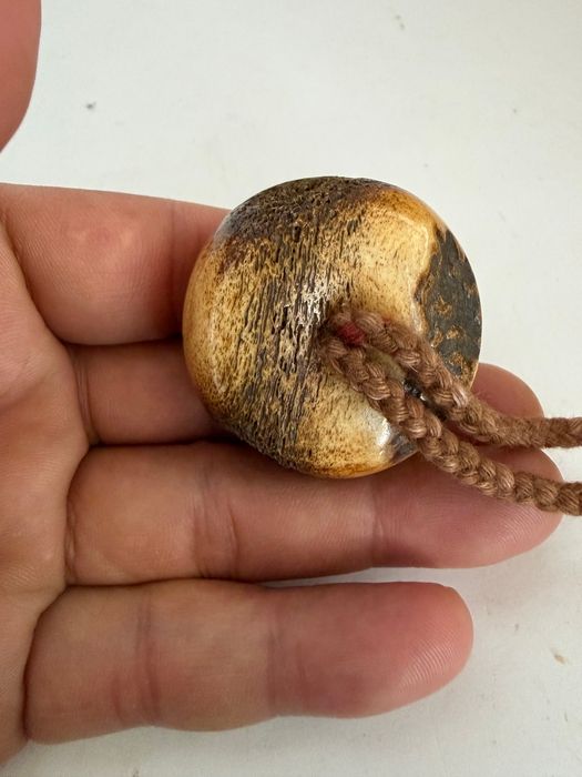 根付 提げ物 印籠 和装小物 彫刻 和骨董 骨董 古美術 蟹 かに 饅頭根付